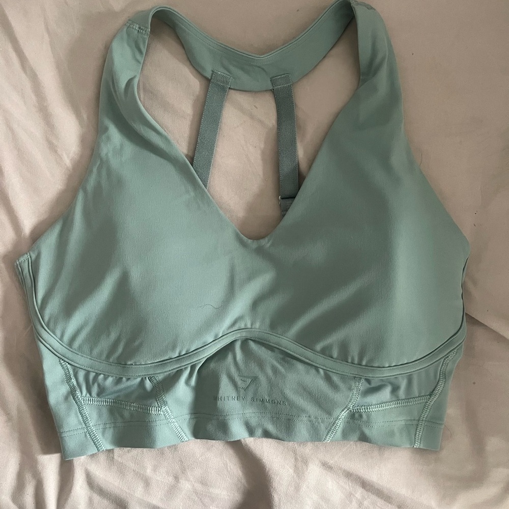 Whitney longline bra in Leaf green